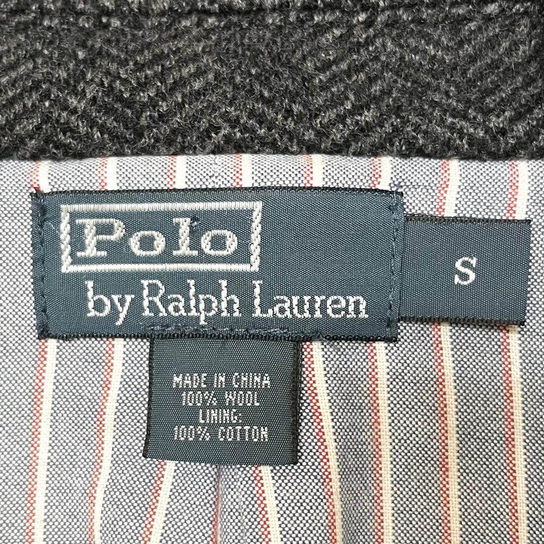 【美品】Ralph Lauren/ヘリンボーン/上質圧縮ウールニット(S)