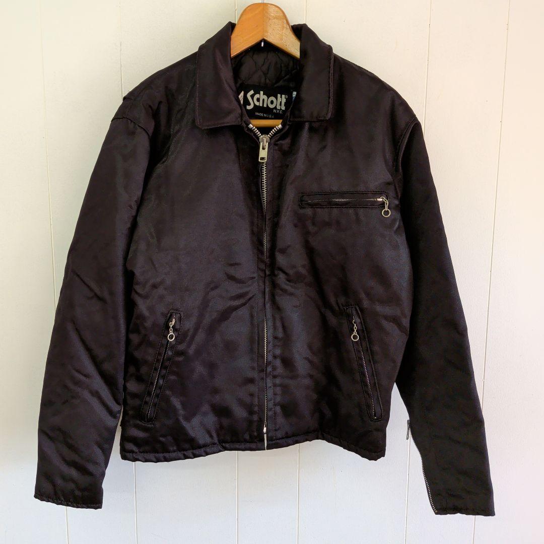 ジャケット・アウター schott made in USA riders jacket S black