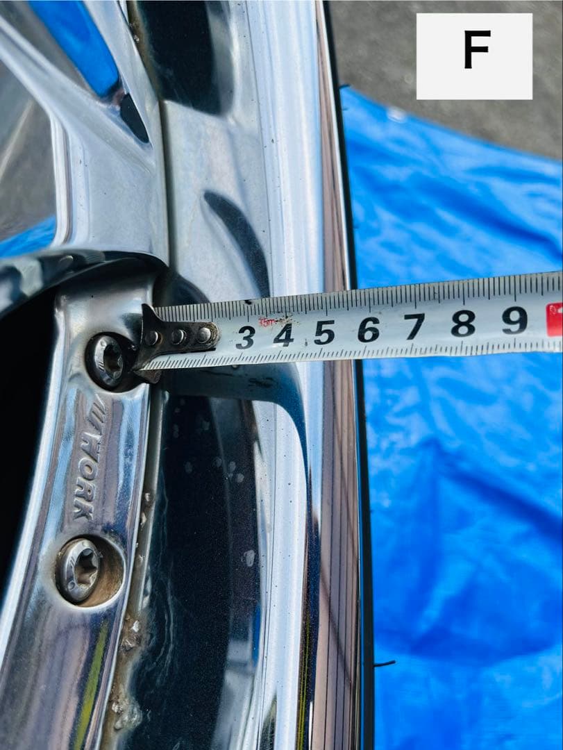 K*G様 WORK ワーク LS207 19インチ 深リム クロームメッキ 4本