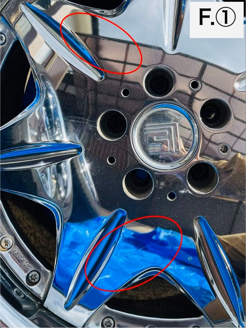 K*G様 WORK ワーク LS207 19インチ 深リム クロームメッキ 4本