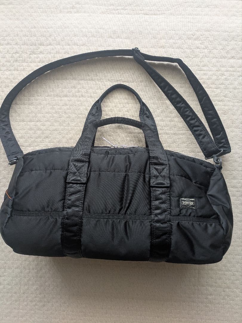 廃盤美品 PORTER ポータータンカー2way ボストンバッグ　黒ドラムバッグ