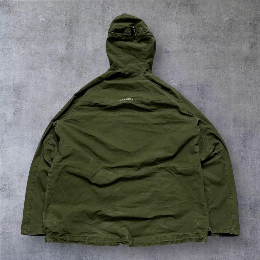 bond555vintage コットンアノラックパーカー 軍モノ オリーブ