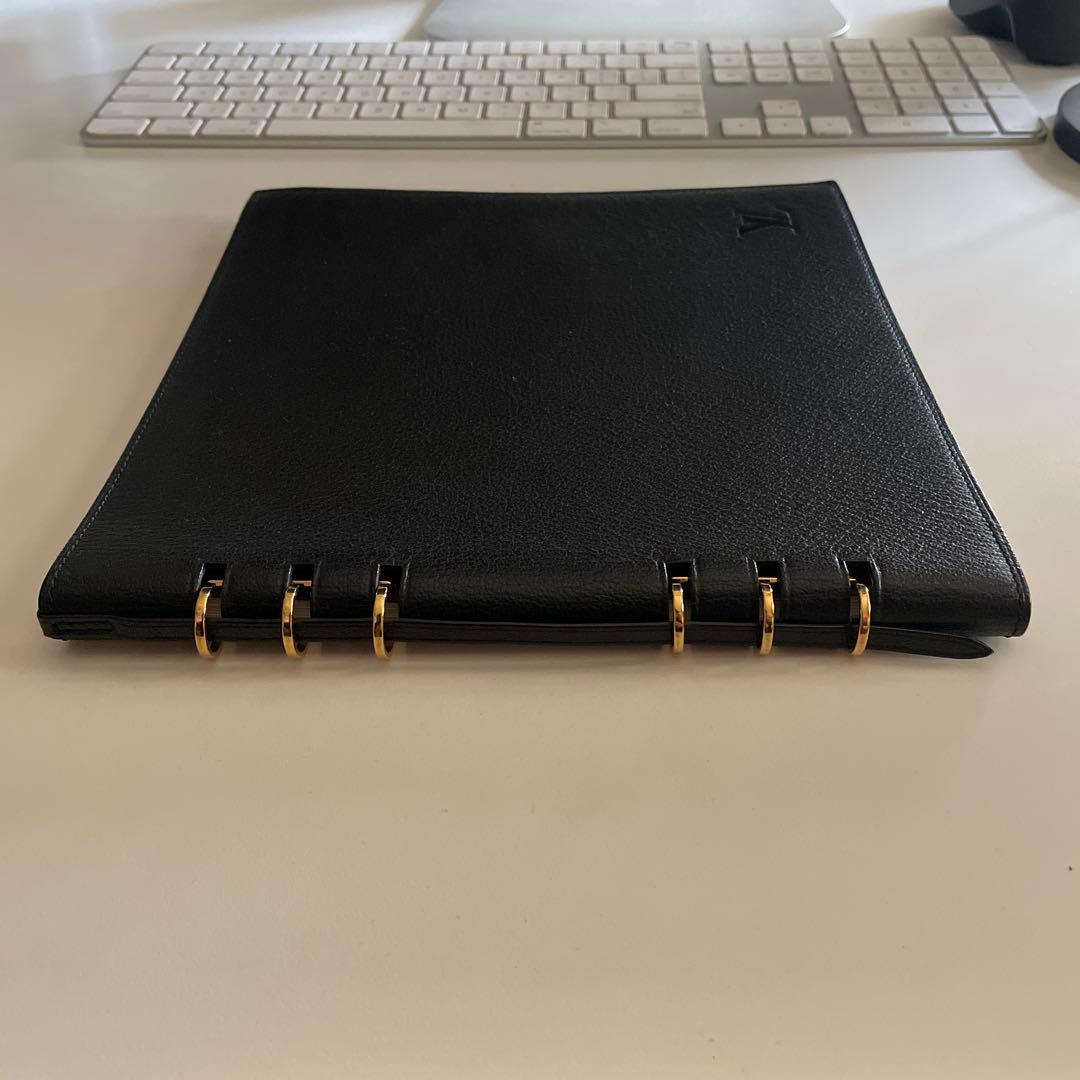 希少 LOUIS VUITTON リングノート ノート カバー 黒 1999年