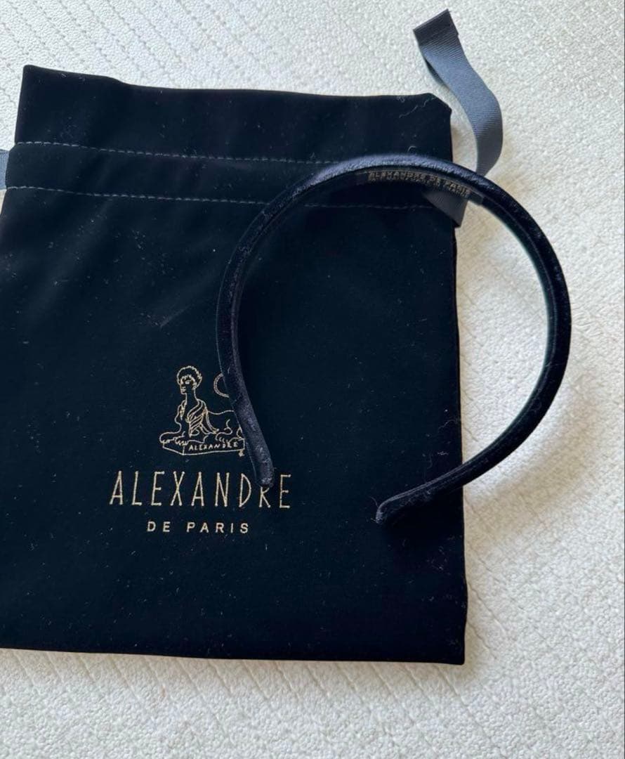 アレクサンドル ドゥ パリ　カチューシャ　黒