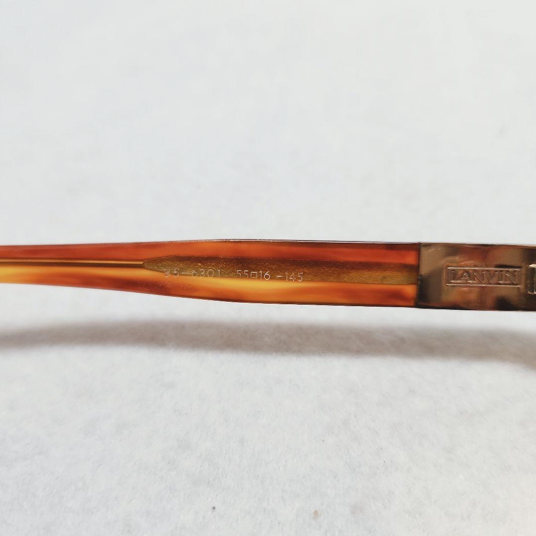 LAVIN ランバン オレンジ 四角 メガネ(度あり)