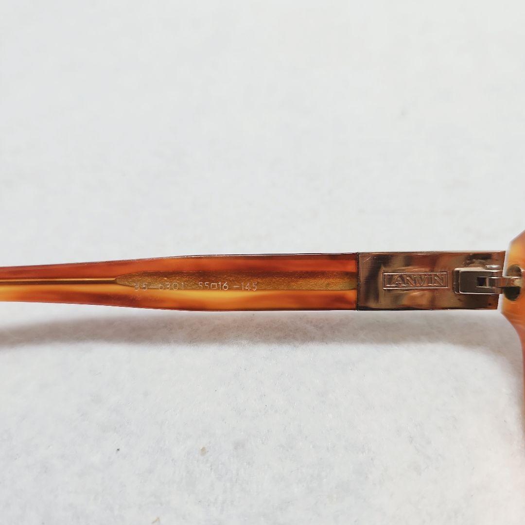 LAVIN ランバン オレンジ 四角 メガネ(度あり)