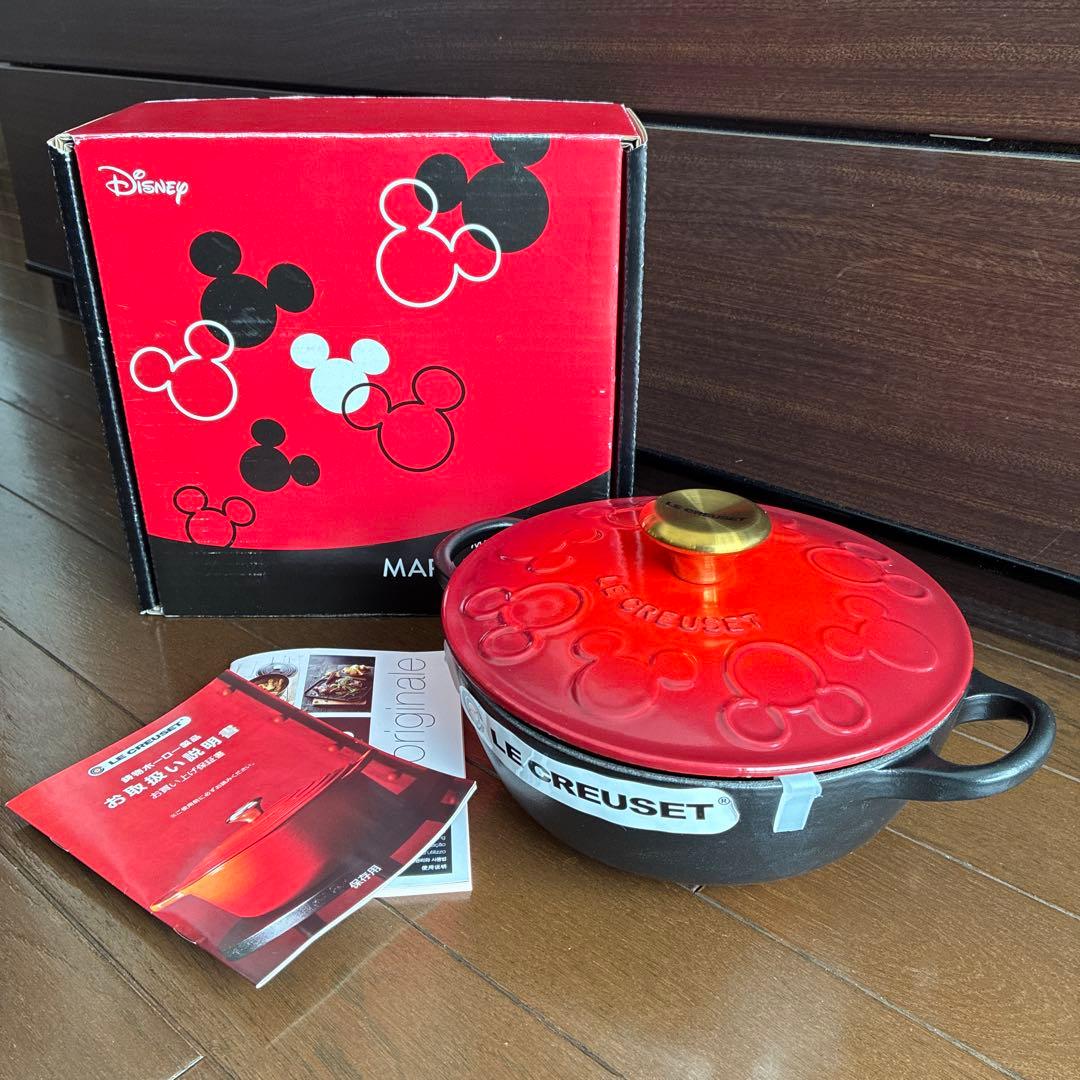 ★おまけ付き★ル・クルーゼ　ミッキーマウス マルミット 18cm【新品・未使用】