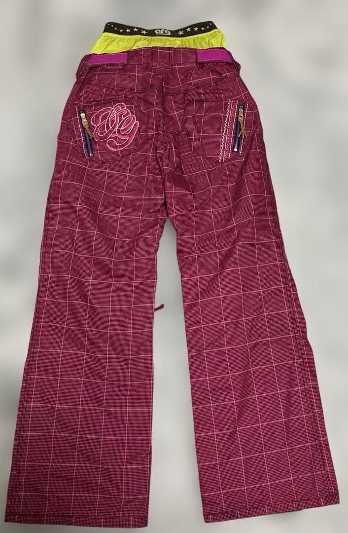 TRANSCOOT arg スノーボードウェア　M 上下セット ピンク　白　匿名