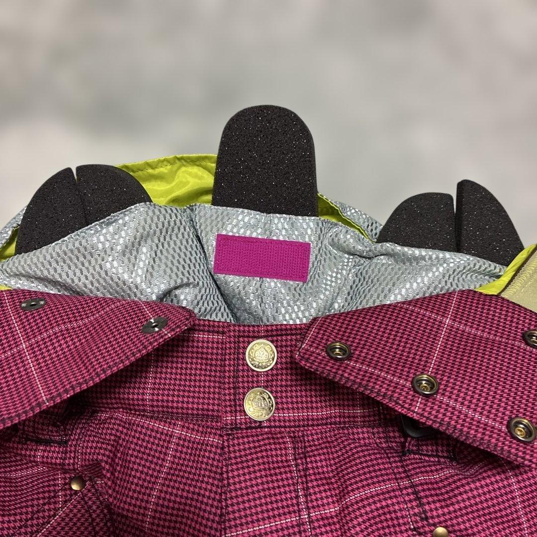 TRANSCOOT arg スノーボードウェア　M 上下セット ピンク　白　匿名