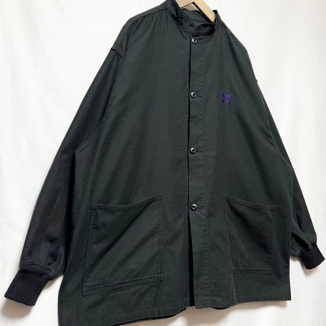 XLサイズ！Needles アーミーシャツジャケット パピヨン刺繍