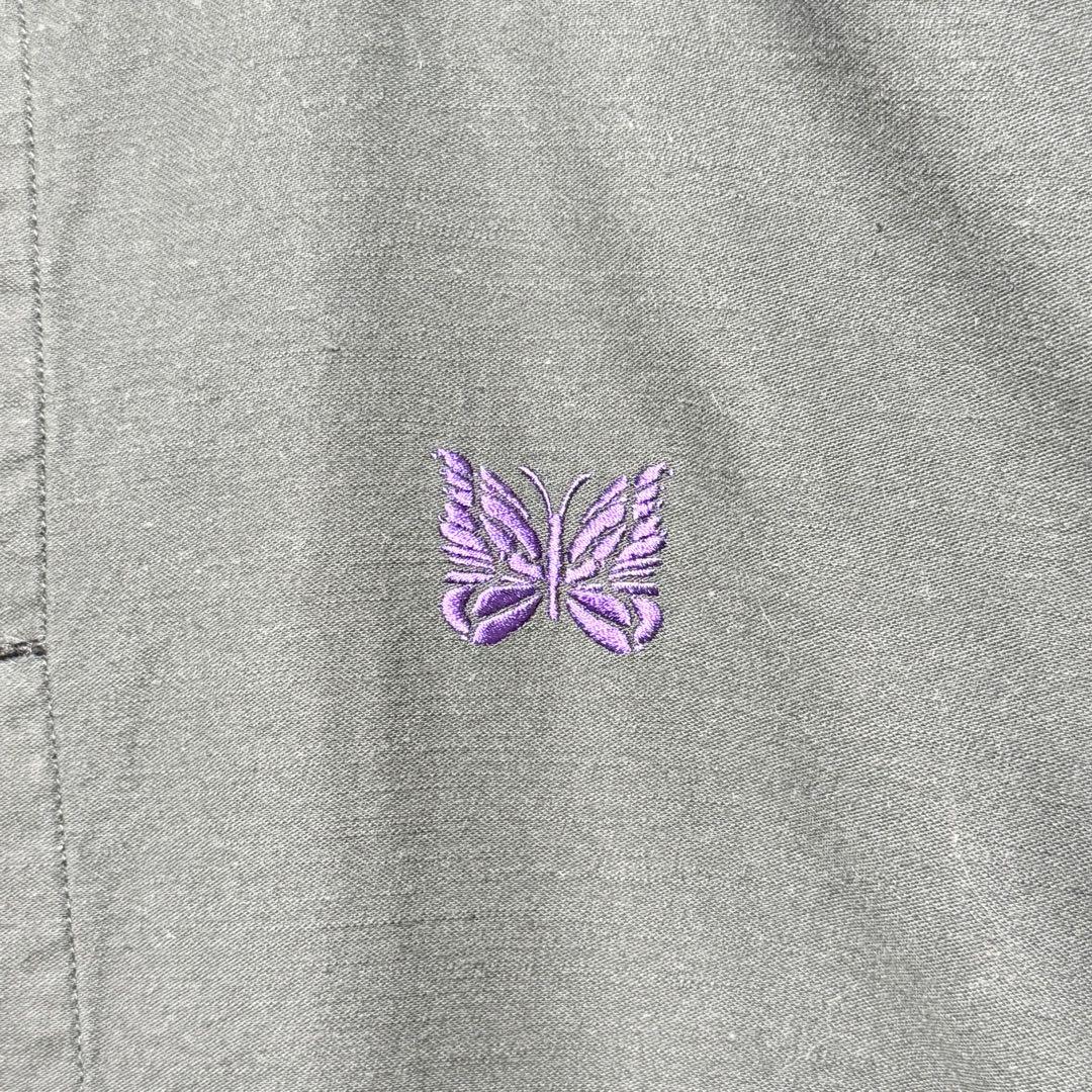 XLサイズ！Needles アーミーシャツジャケット パピヨン刺繍