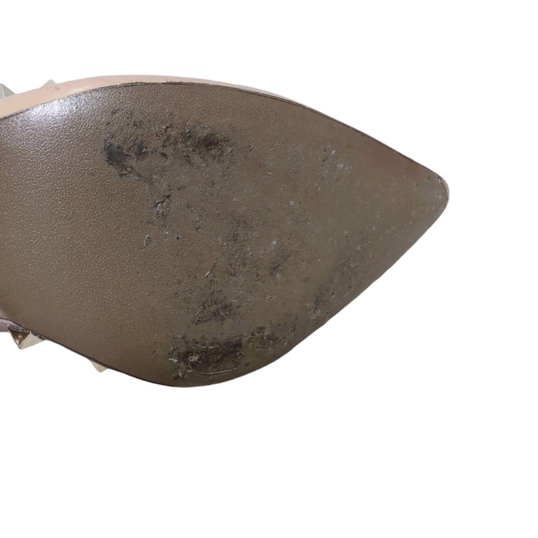 ヴァレンティノガラヴァーニ スタッズ サンダル ミュール ベージュ22.5