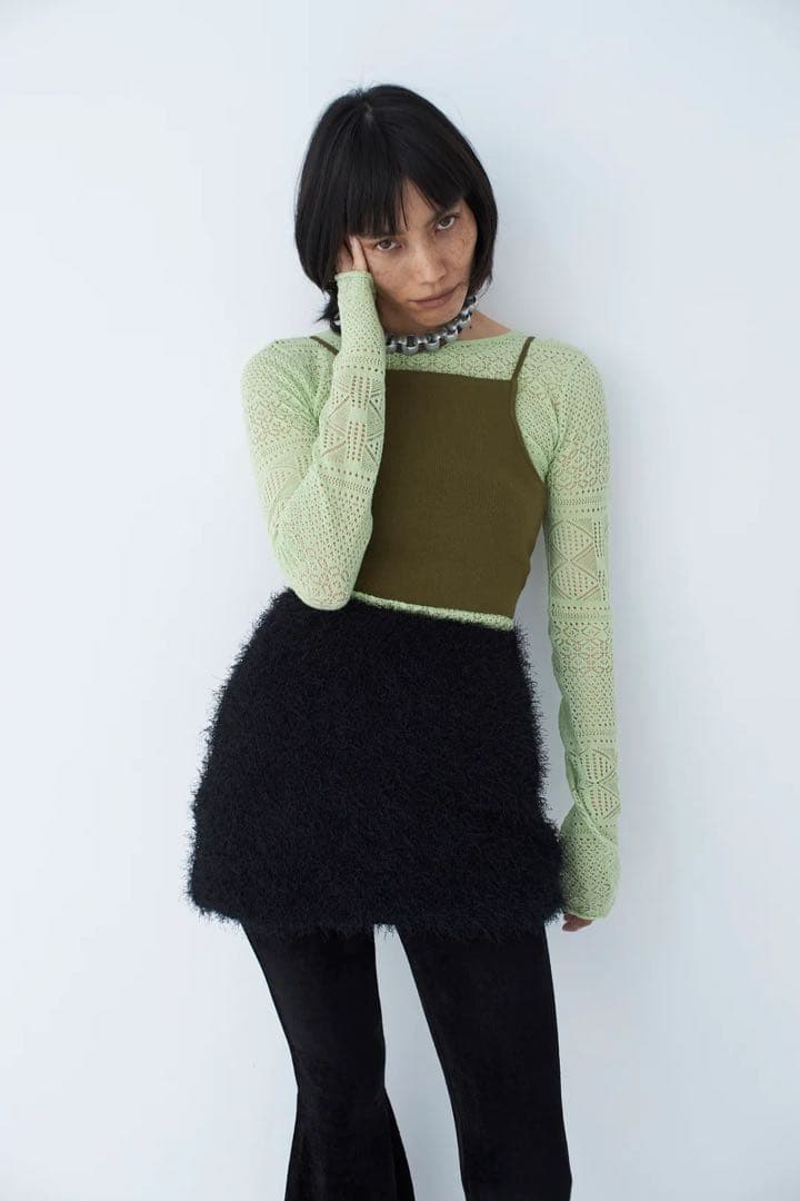 mediam✨ Fringe Mini skirt