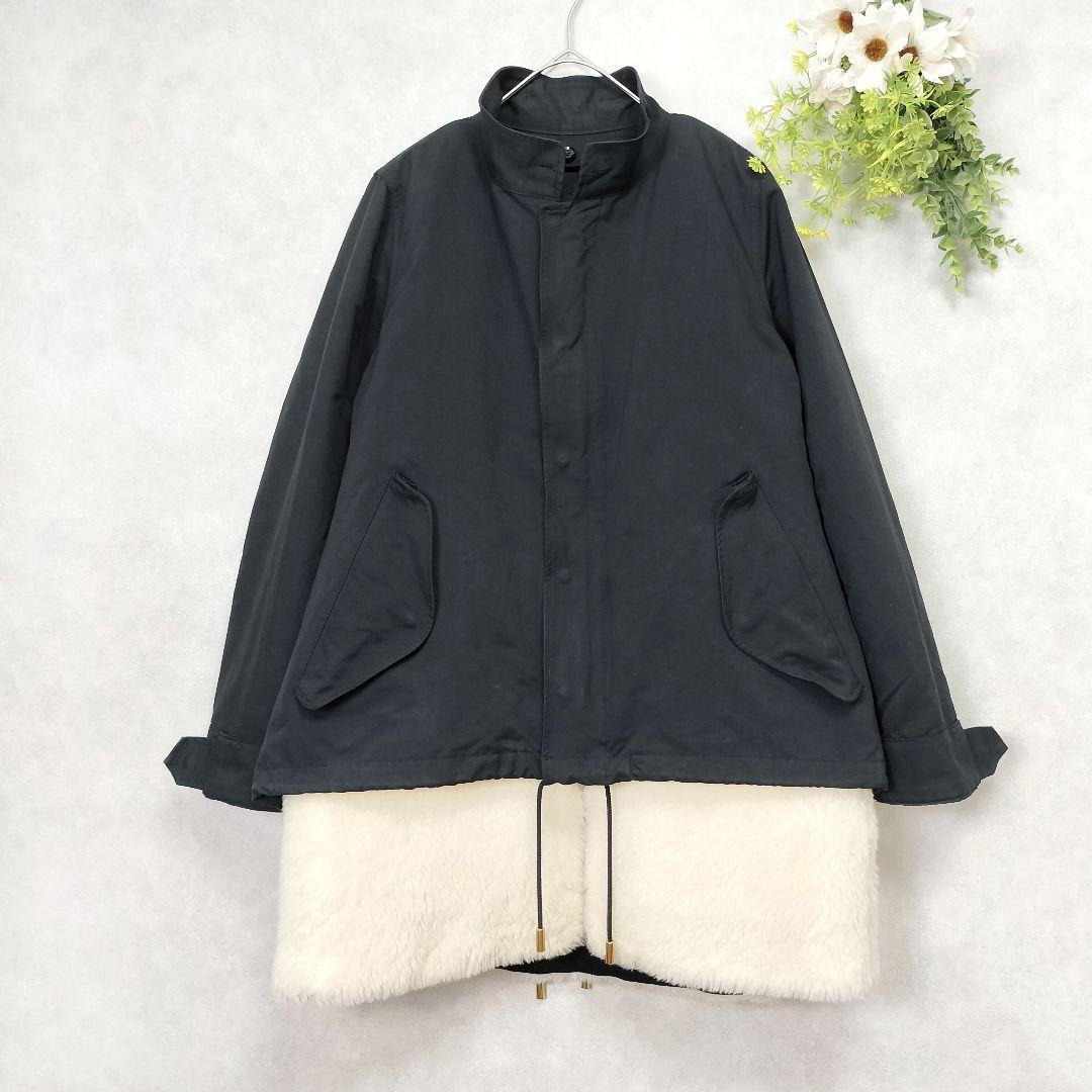 ア*ト様 ザリラクス ボアライナー付き 3way ショートモッズコート ブラック