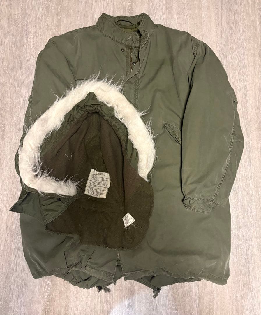 破格 実物 70s M-65 フィッシュテール フルセット 雰囲気◎ 鬼フェード