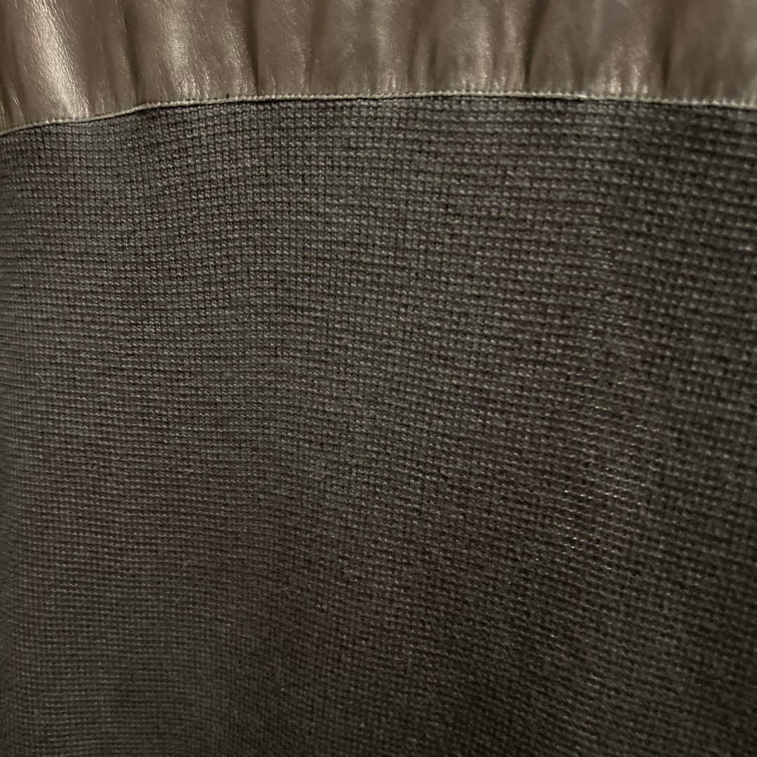 EMPORIO ARMANI レザージャケット・ブルゾン/54/羊革/ブラック/