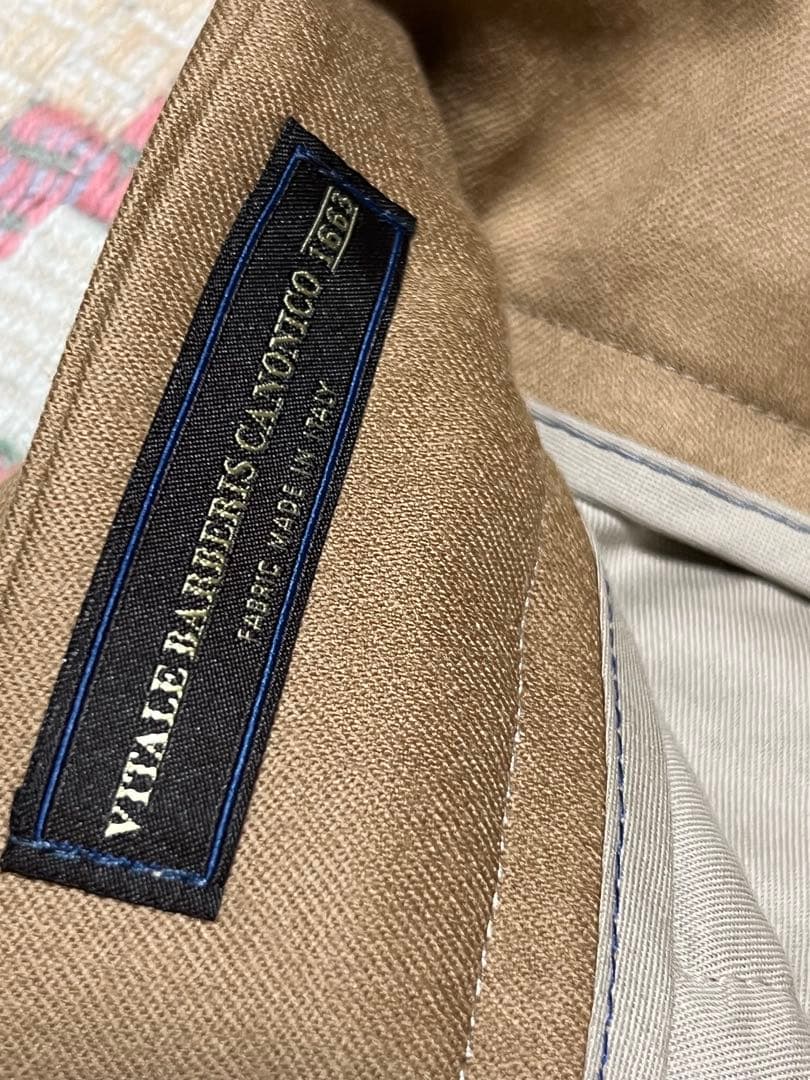 ベルウィッチ BERWICH ２プリーツ ブラウン サイドアジャスターパンツ48