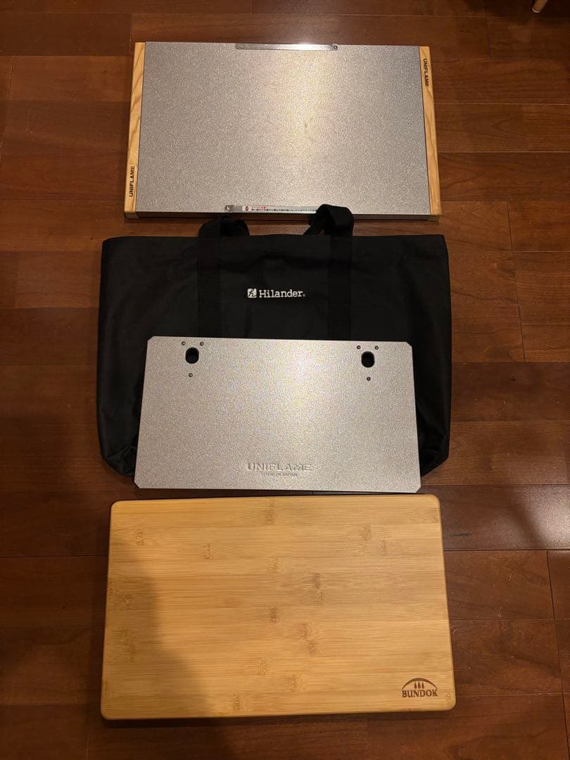 ユニフレーム　焚火テーブル　レッグラック　収納袋　バンドック テーブル　キャンプ