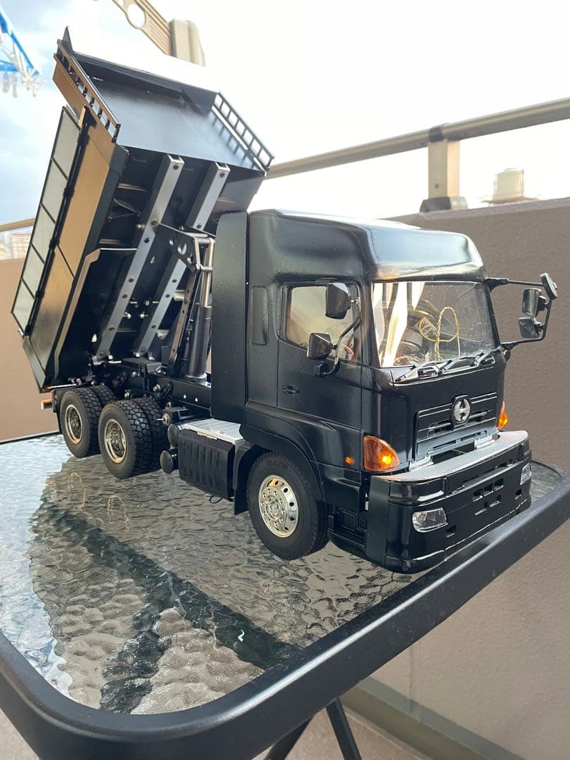 タミヤ1/14 日野プロフィア ダンプアクチュエーター付きフルオペ　ムネトラ