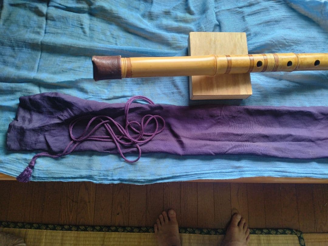 竹製 尺八 本体 一尺九寸