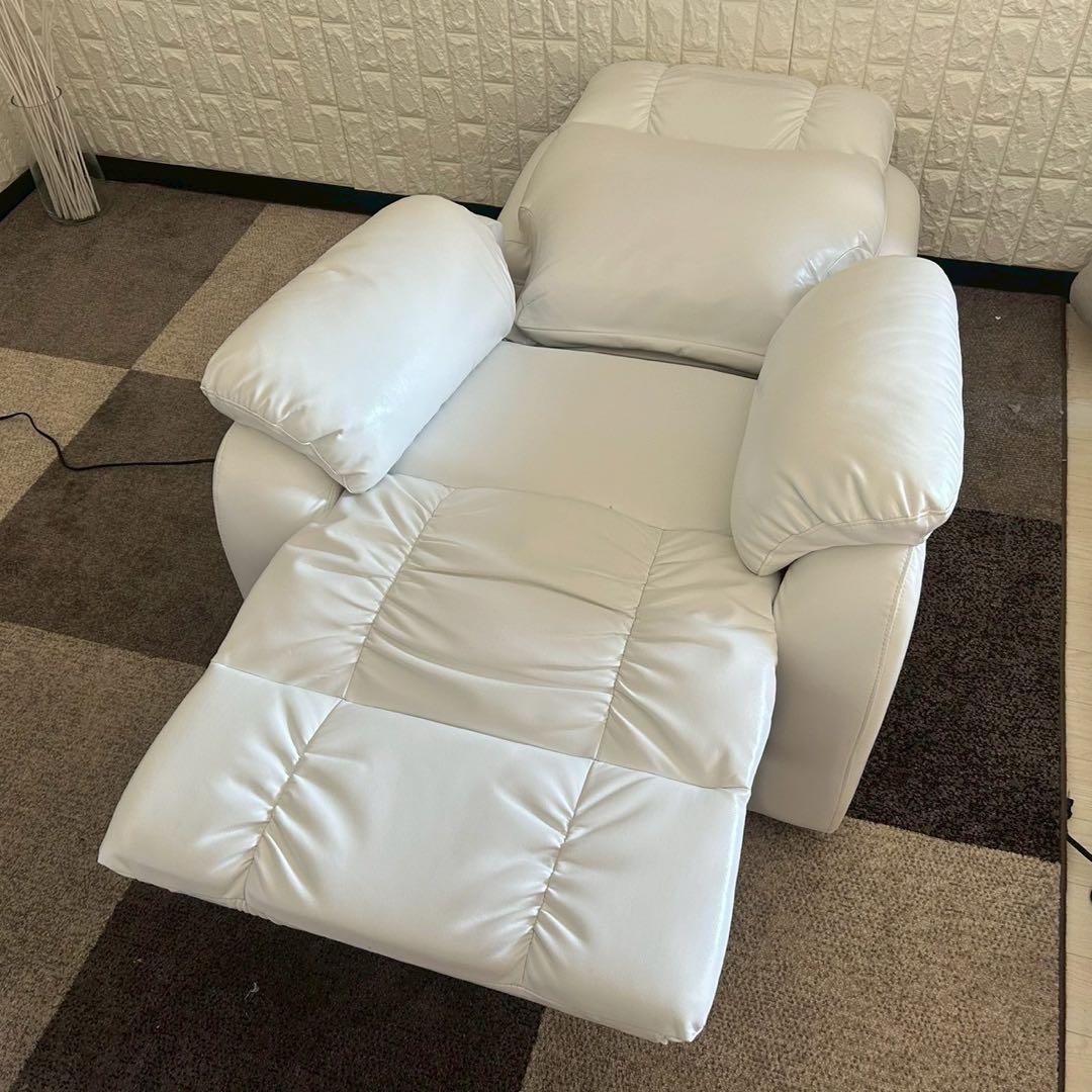 東京23区配送無料✨ビューティガレージ　電動ラウンジチェア　シフォン　ネイル