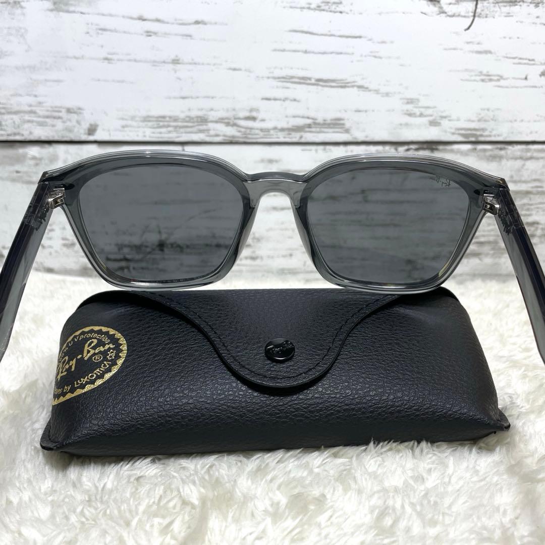 本日最終Ray Ban レイバン　グレー系スケルトン　ケース、クロスセット