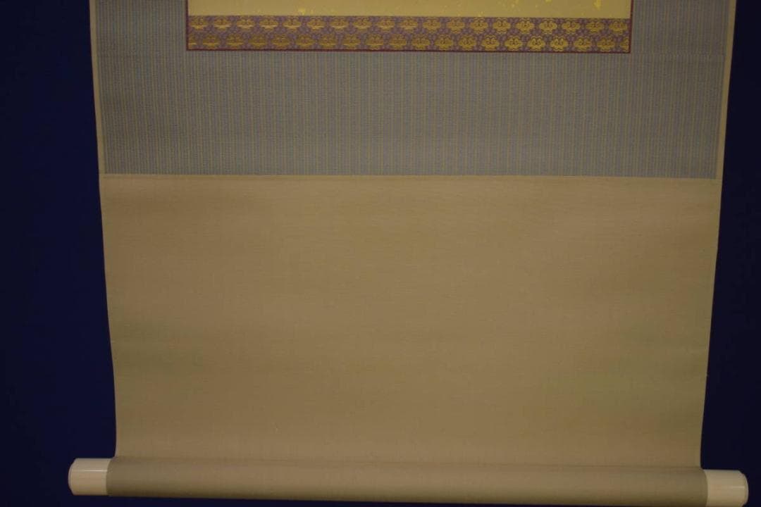 複製/長沢芦雪/朝顔図/工芸/布袋屋掛軸HI-786