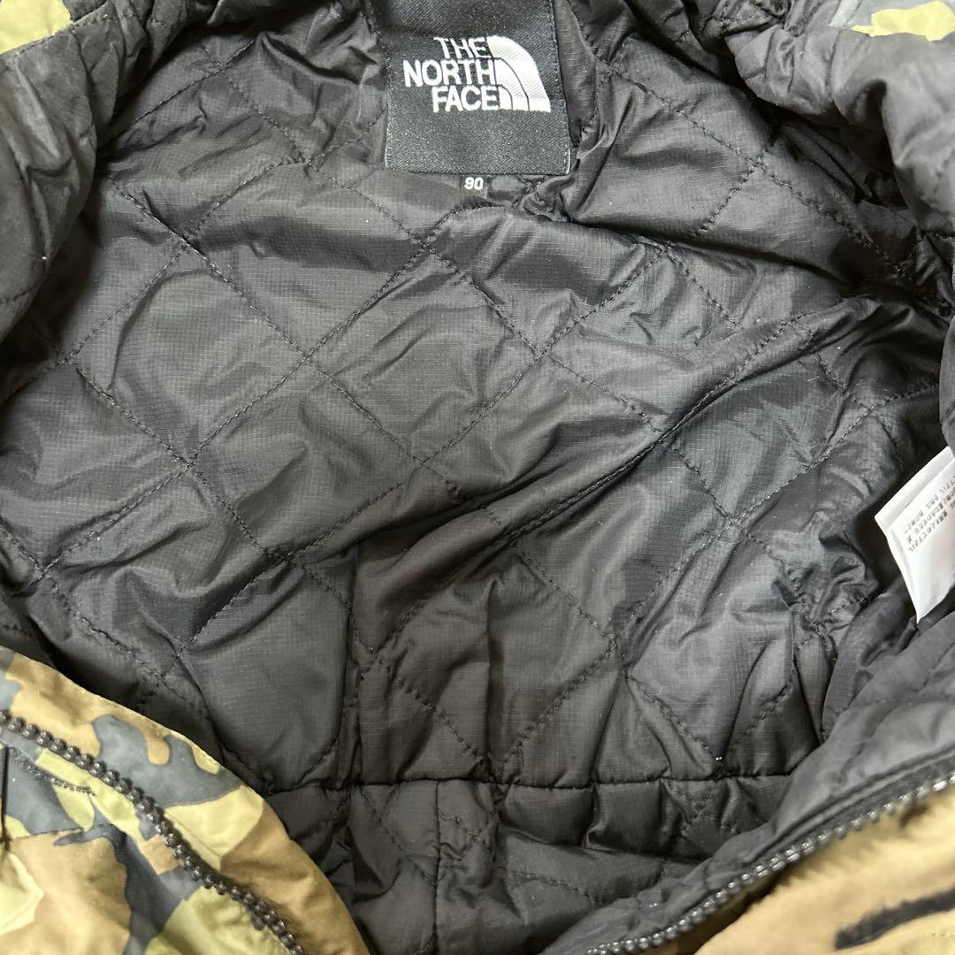 ノースフェイス 90 ジャンプスーツ スノーウエア ツナギ キルティング 迷彩