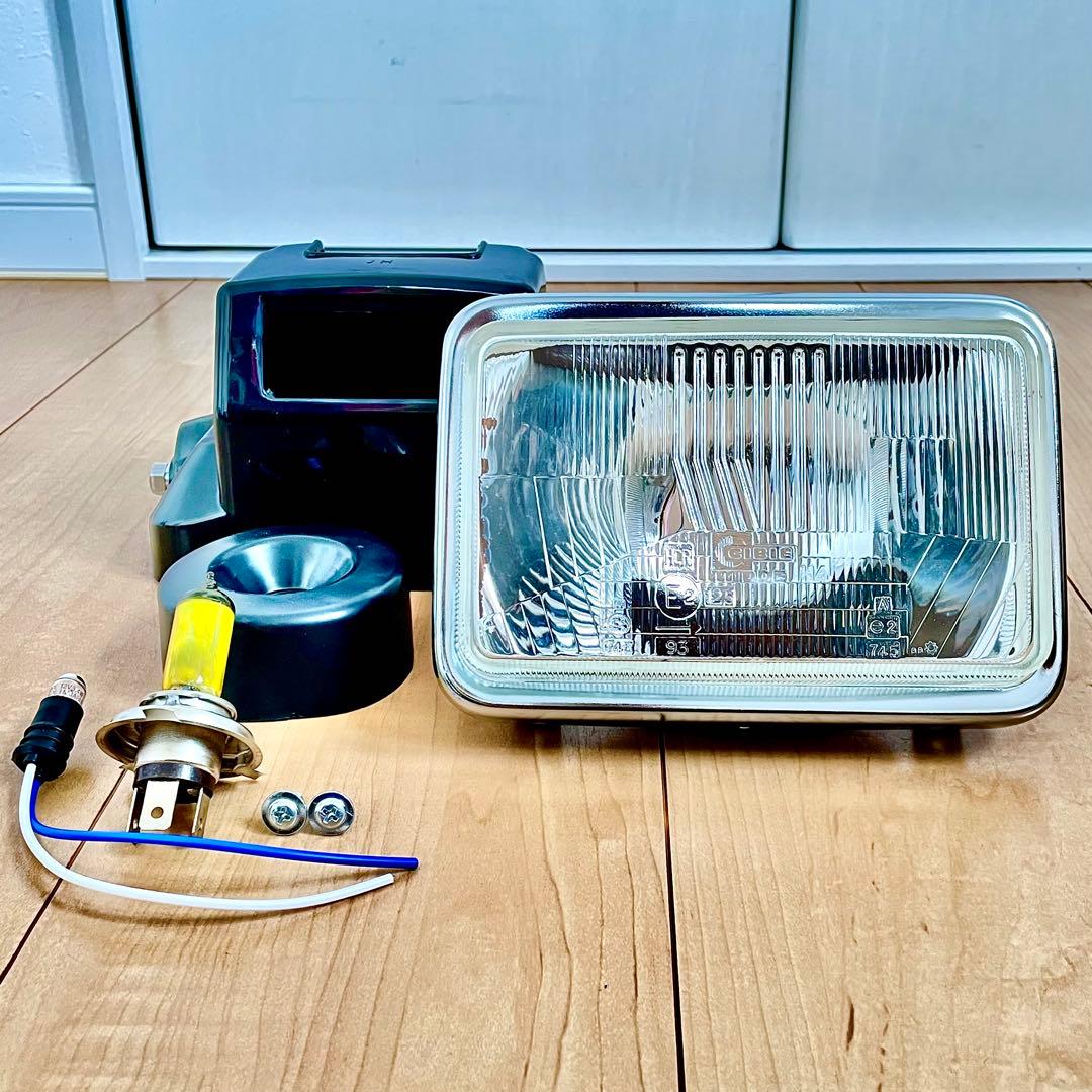 シビエ CIBIE 角型 ヘッドライト CBR400F 当時物 角目 マーシャル