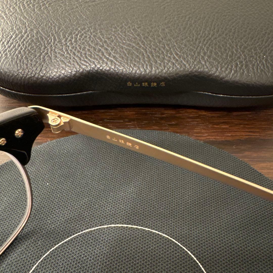 【美品】白山眼鏡店　LINDY ARM 舐達磨DELTA9KIDさん着用モデル