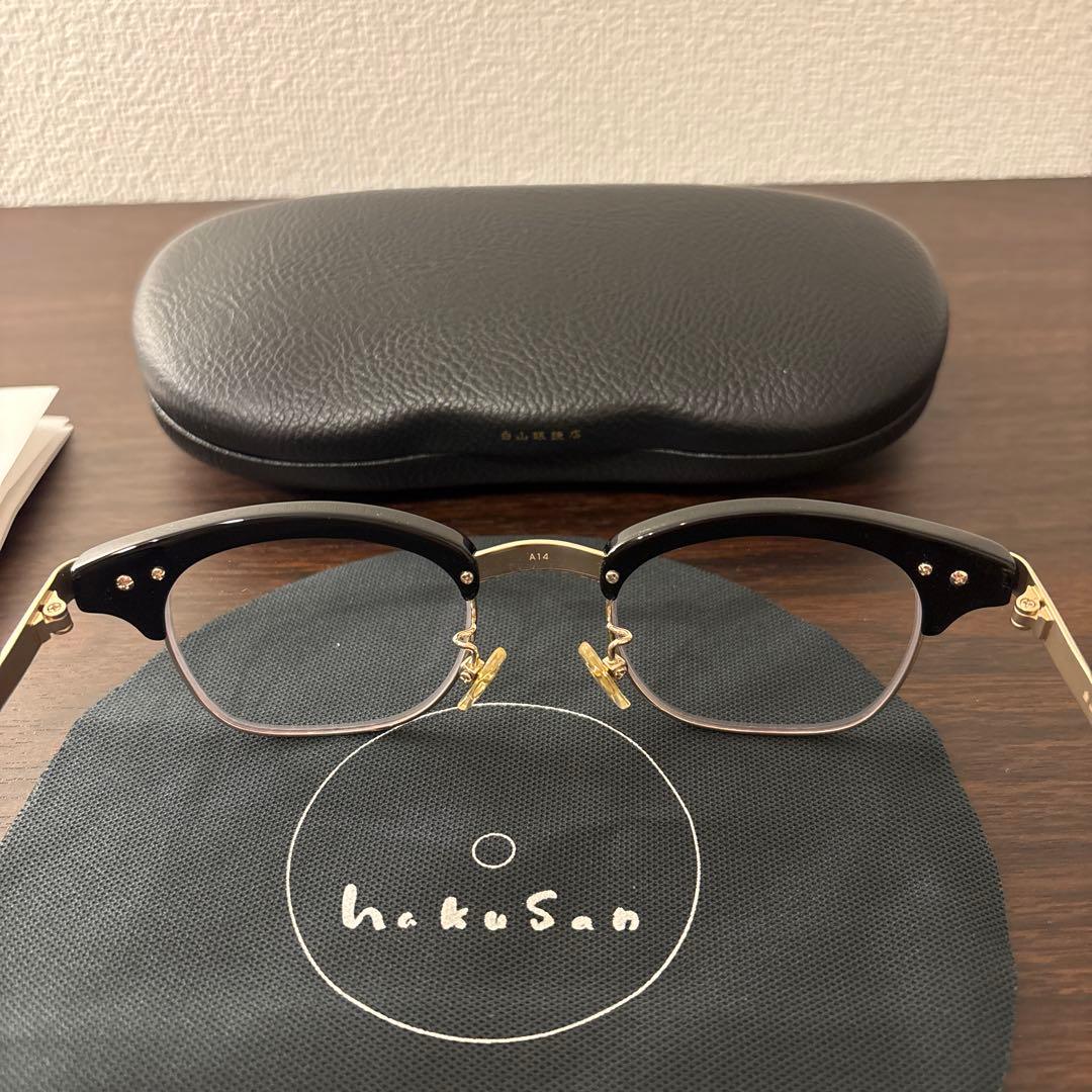 【美品】白山眼鏡店　LINDY ARM 舐達磨DELTA9KIDさん着用モデル