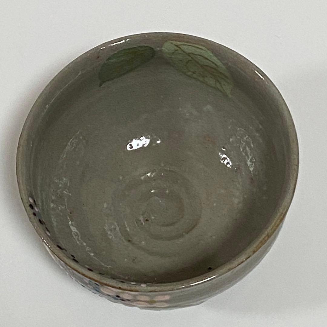 乾山　紫陽花の絵　お茶碗　勝龍寺窯　茶道具