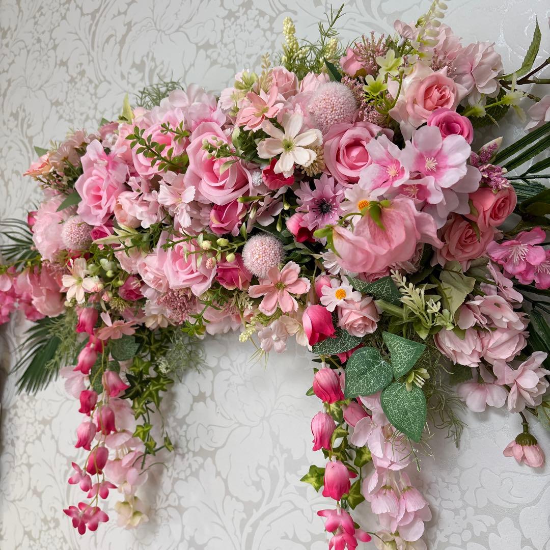 高砂メインテーブル装花 フラワーアレンジメント ご予約済となりました