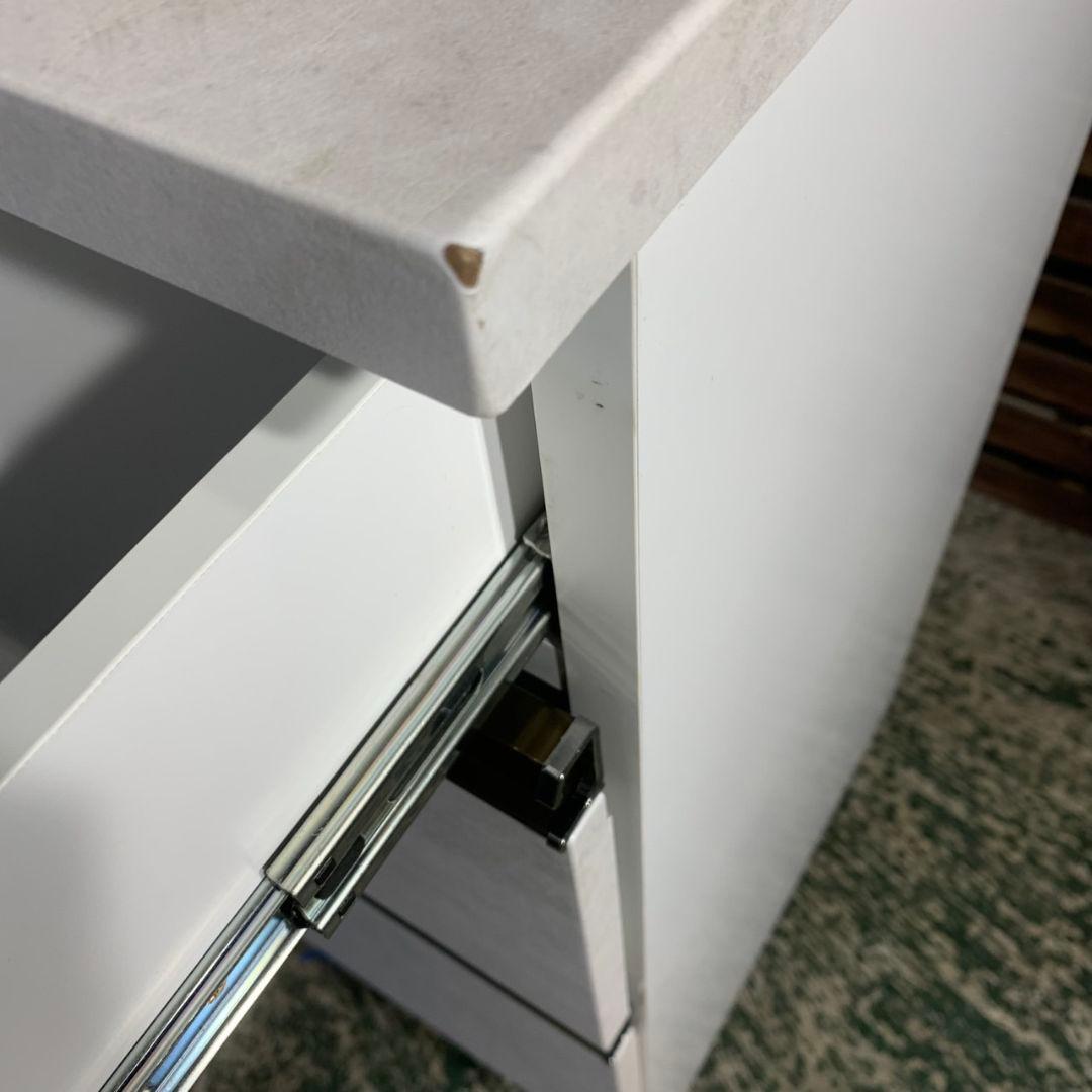 J478\" ジーマ キッチン カウンター W1195 ホワイト 白