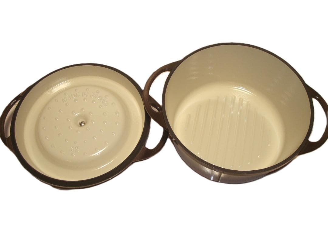 未使用、Vermicular 鋳鉄製 両手鍋 22cm レシピブック付き