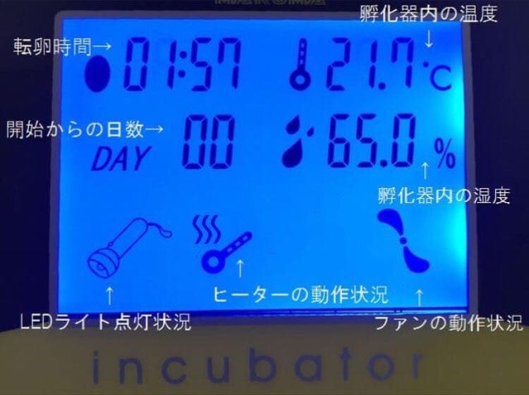 Ｍ-Ｒ-Ｔ　LED 鳥類専用孵卵器　孵卵機　インキュベーター