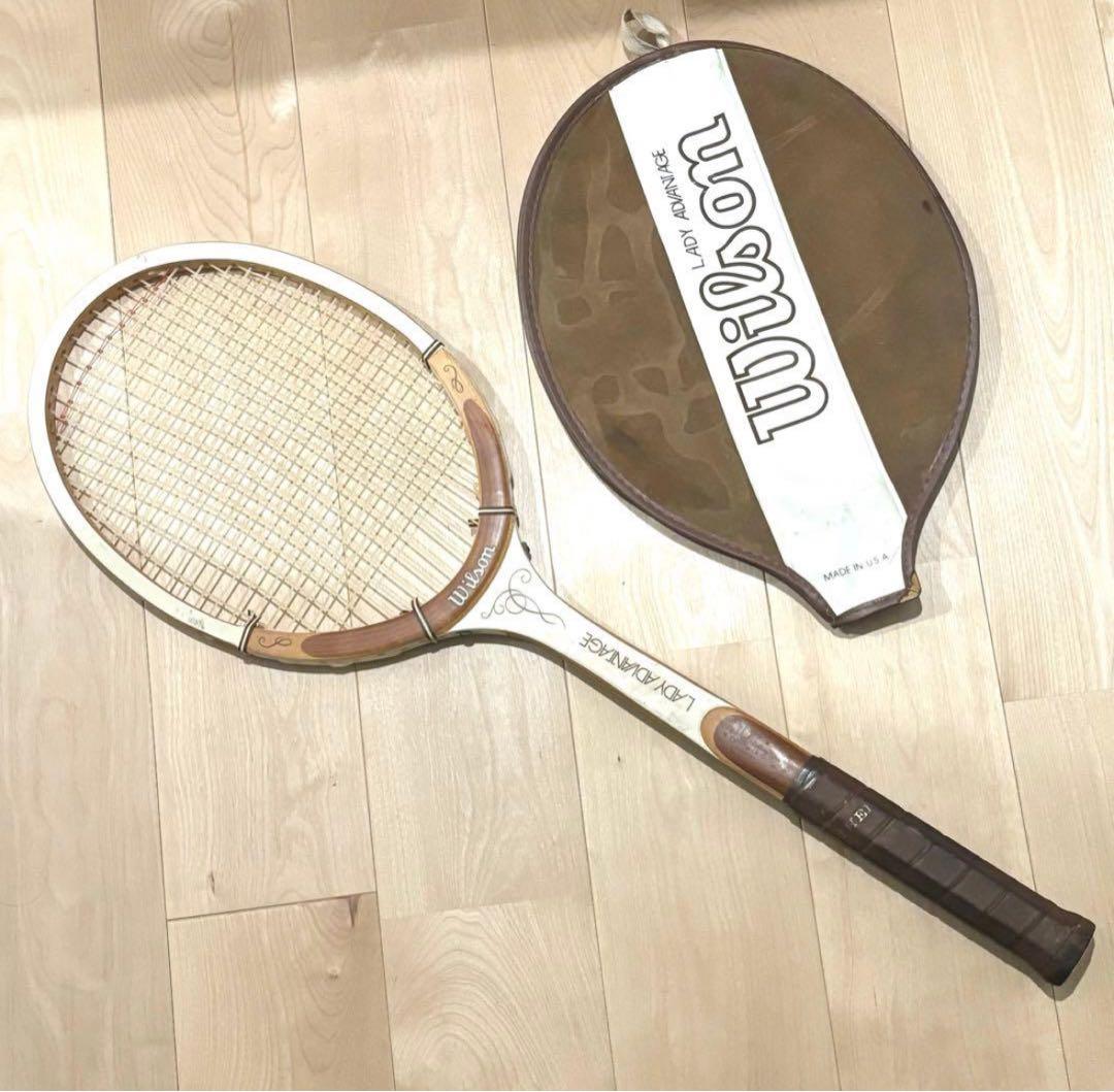 WILSON LADY ADVANTAGE 木製テニスラケット レトロ USA製