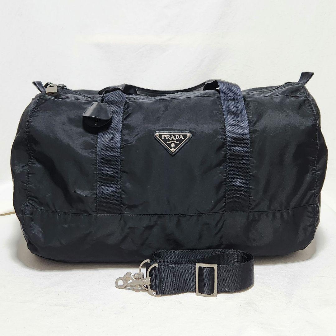 PRADA プラダ　2way ボストンバッグ　ナイロン　ブラック ショルダー