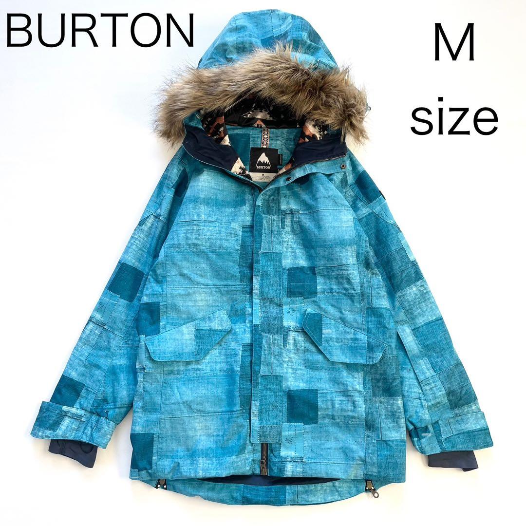 4436【美品】バートン スノボウェア ジャケット ゴアテックス パッチワーク