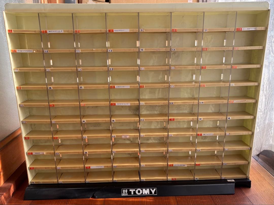 【非売品】トミカ 店頭ディスプレイケース 80台収納　展示　昭和　国産車用