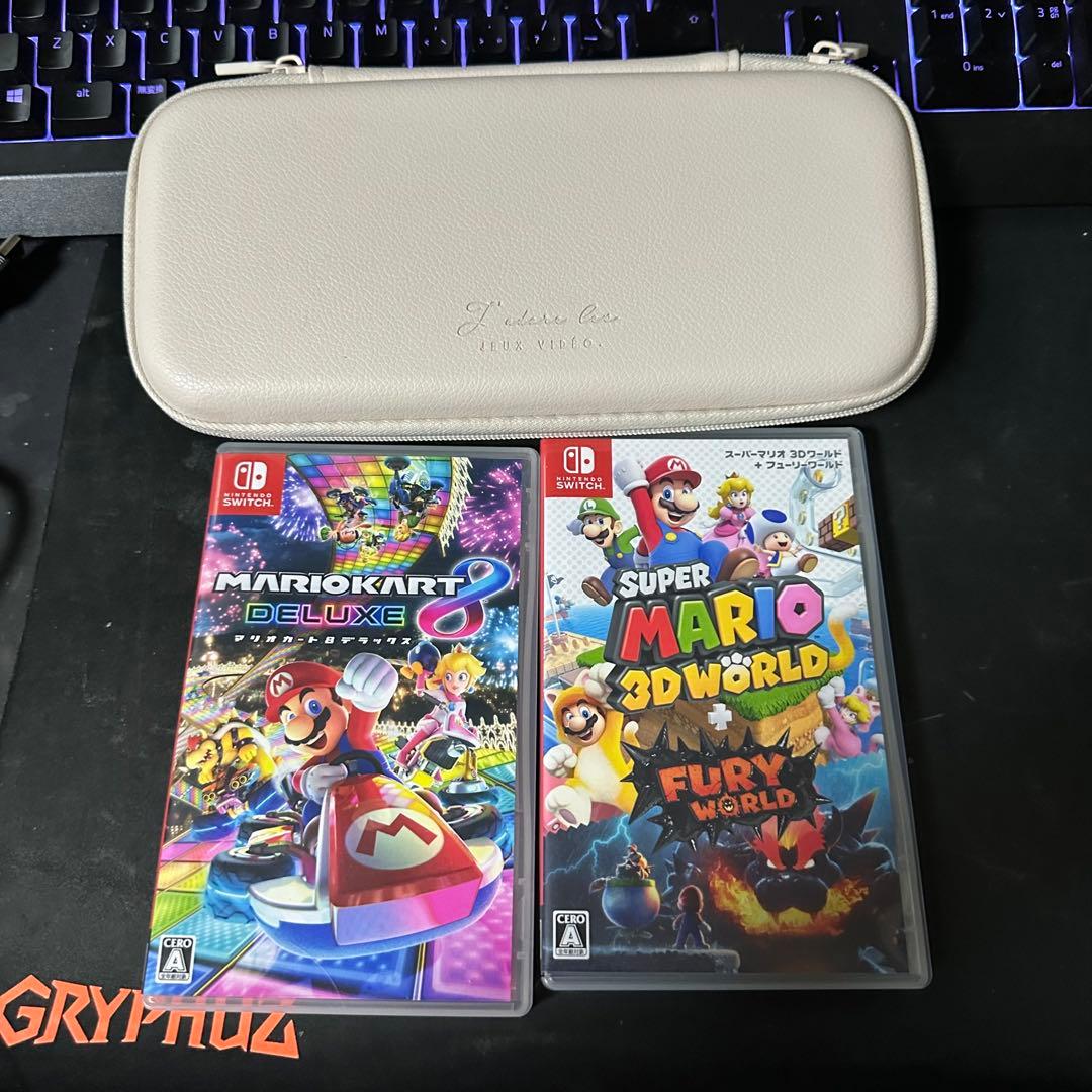 Nintendo Switch 本体 赤/青 Joy-Con ゲーム2本付き