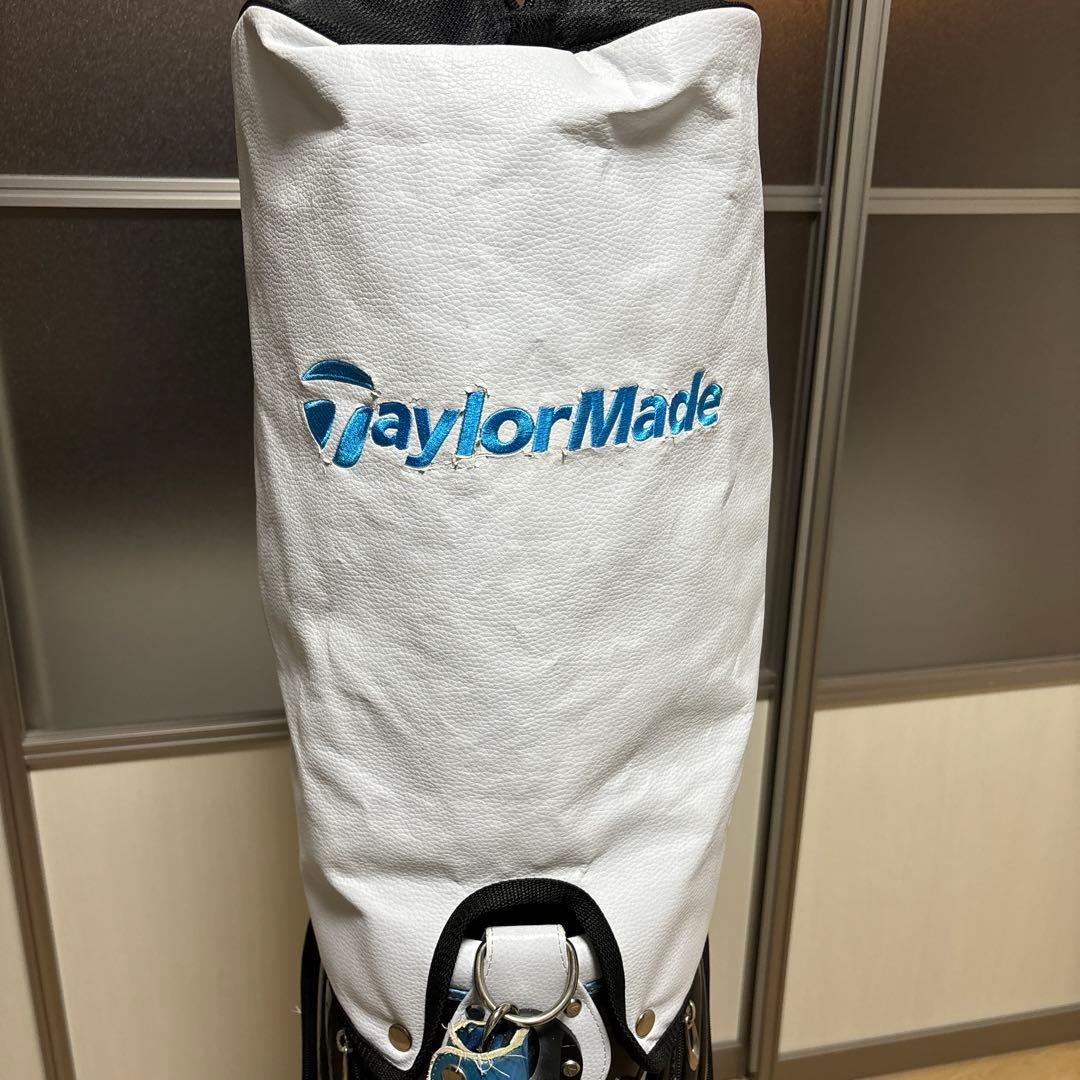 TaylorMade キャディバッグ ブラック×ホワイト×ブルー