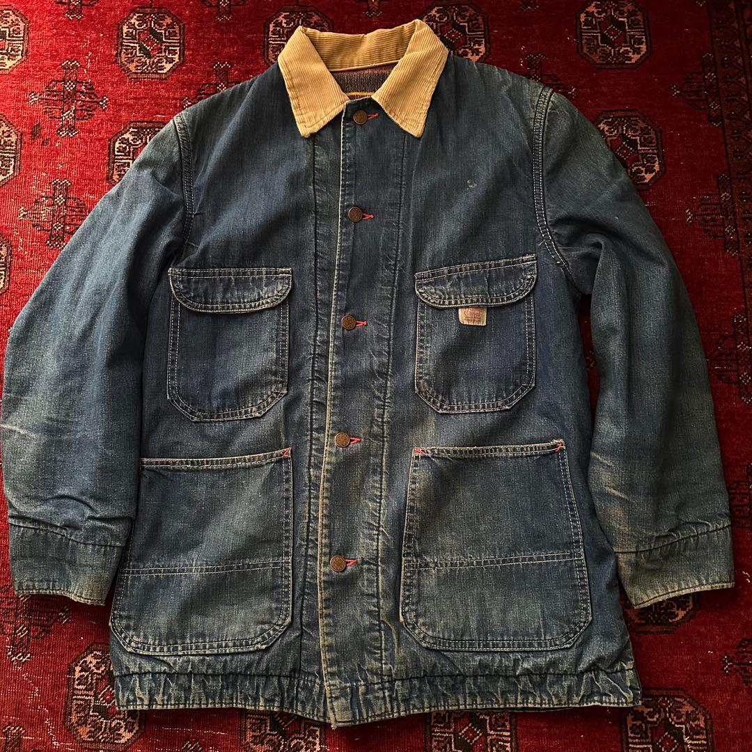 べ*ぷ様 50s-60s RAIL CHIEF デニムカバーオール 実寸36-3