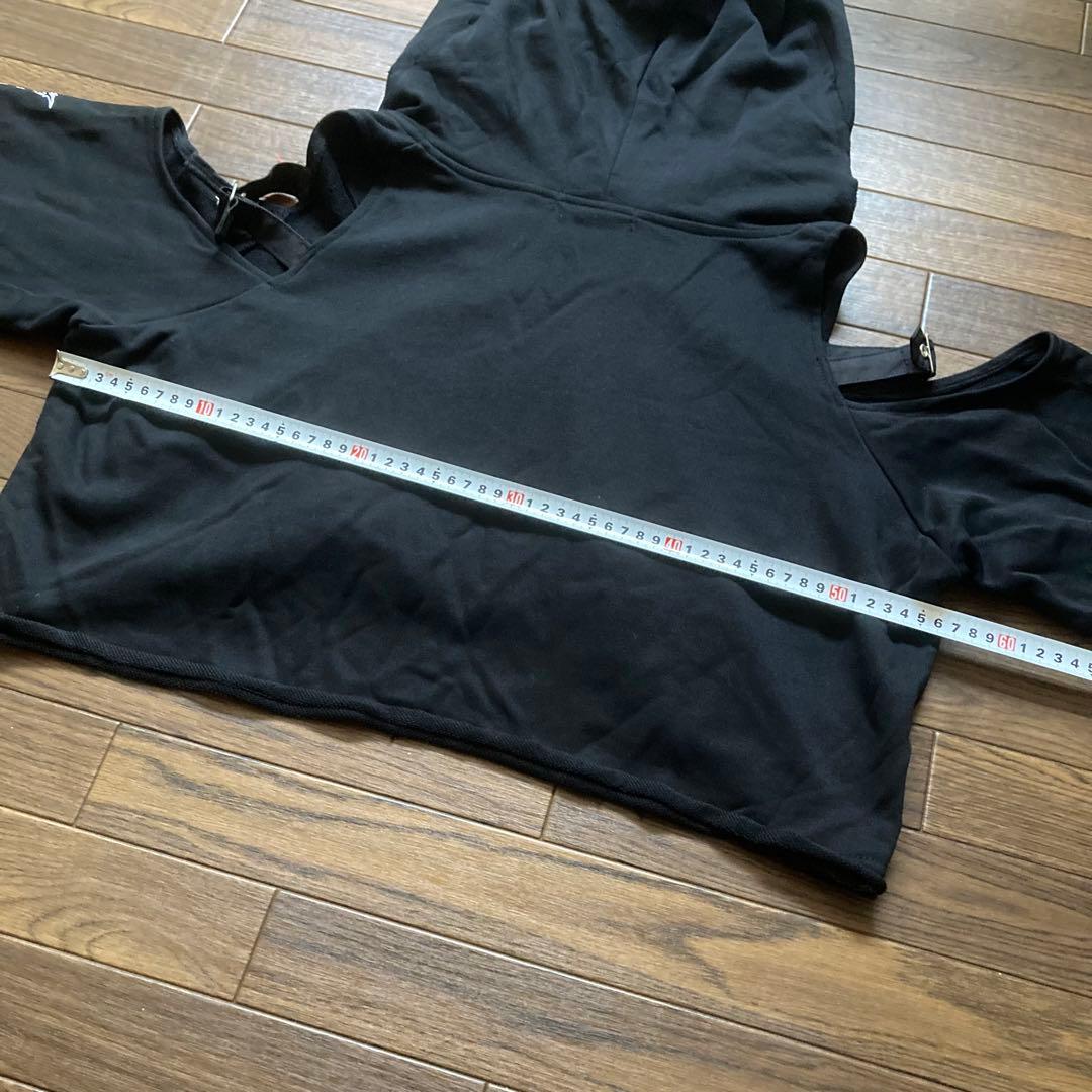 REFLEM レフレム クロップドチャイナパーカー ブラックレッド