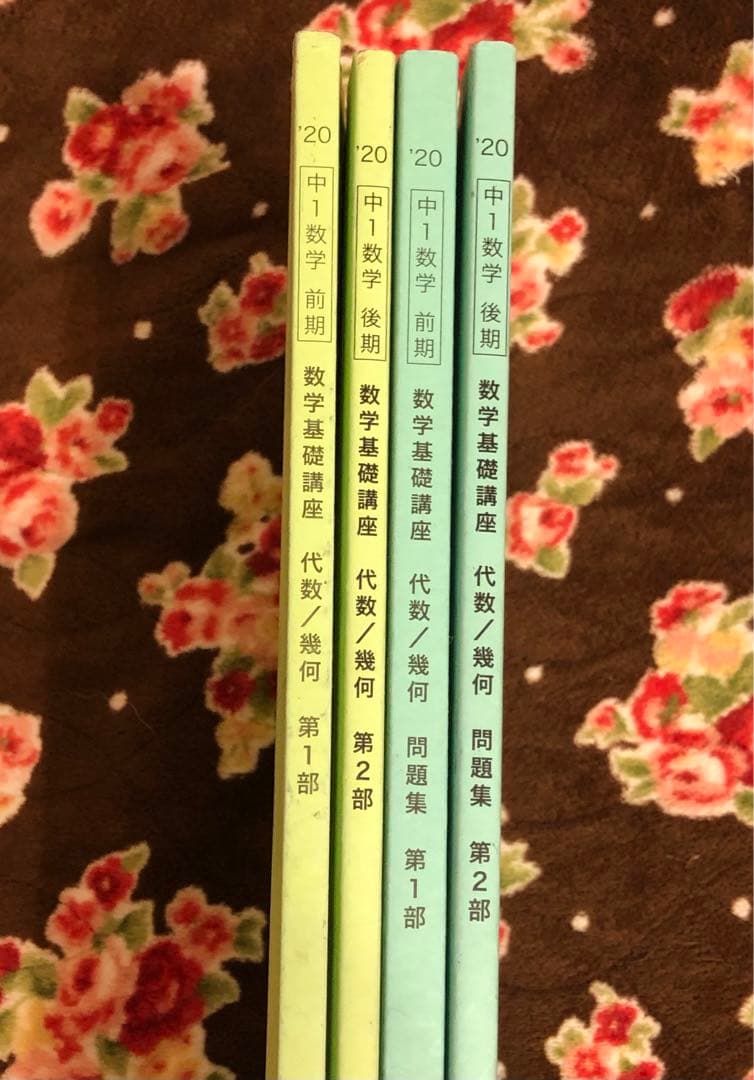 【フルセット　独学可】鉄緑会 中1 数学　基礎講座 通年セット　大容量プリント付