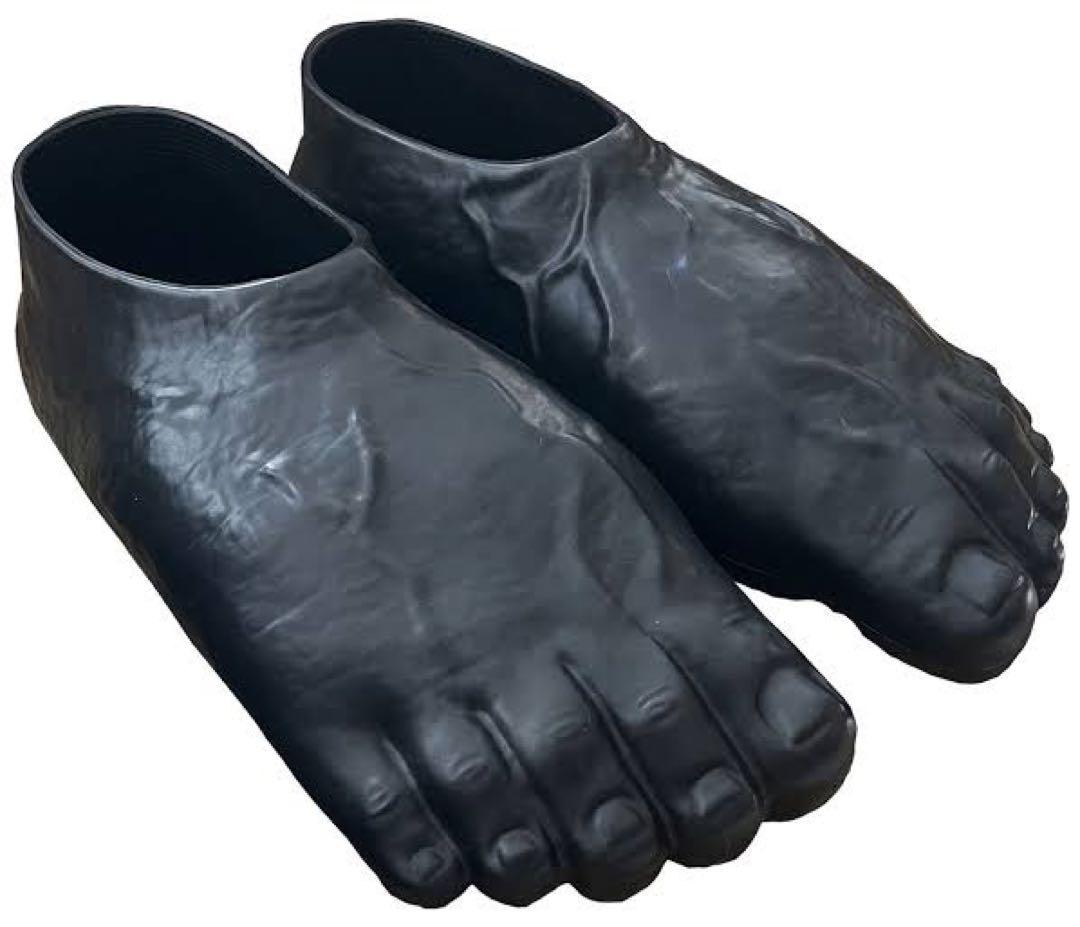 【レア・新品】イムランポテト　裸足スリッパ　ブラック　Lサイズ