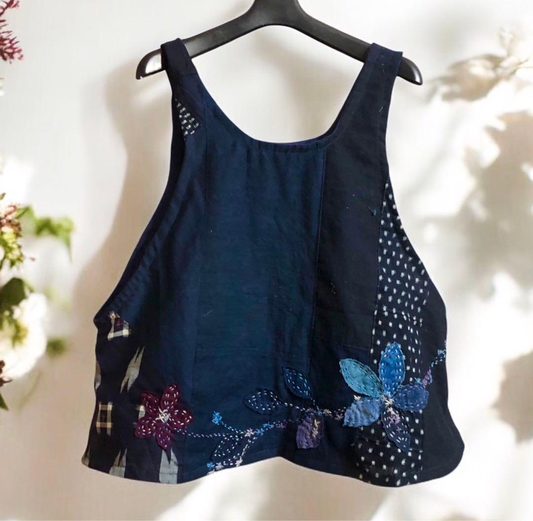 藍染古布ベスト