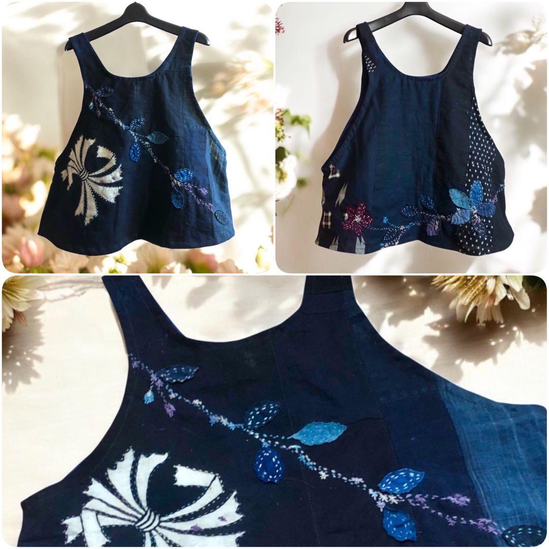 藍染古布ベスト