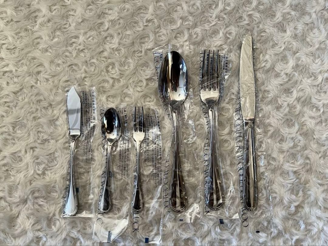 ラッキーウッド カトラリーセット　オーロリー　ディナーセット〈26本〉※キズ