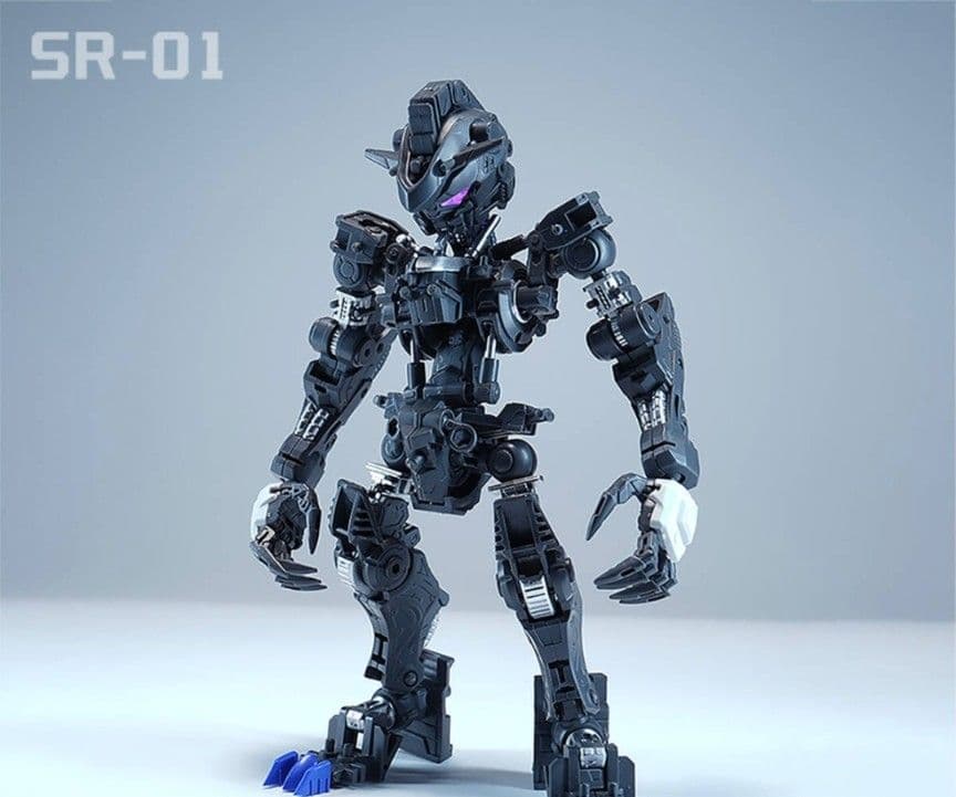 【海外製】バエル　バルバトス似　形態切替可 MGSD相当 発光 組立式プラモデル